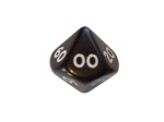 Opaque Black D10 00-90 Percentile Polydice